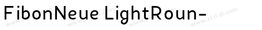 FibonNeue LightRoun字体转换